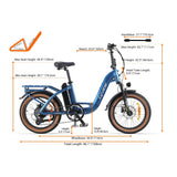 CYRUSHER Nova 20" Step-through Electric Bike  250W Motor 36V 15Ah Battery
