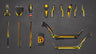 DRIVETRON DT06 Scooter Stickers (Orange+Yellow)