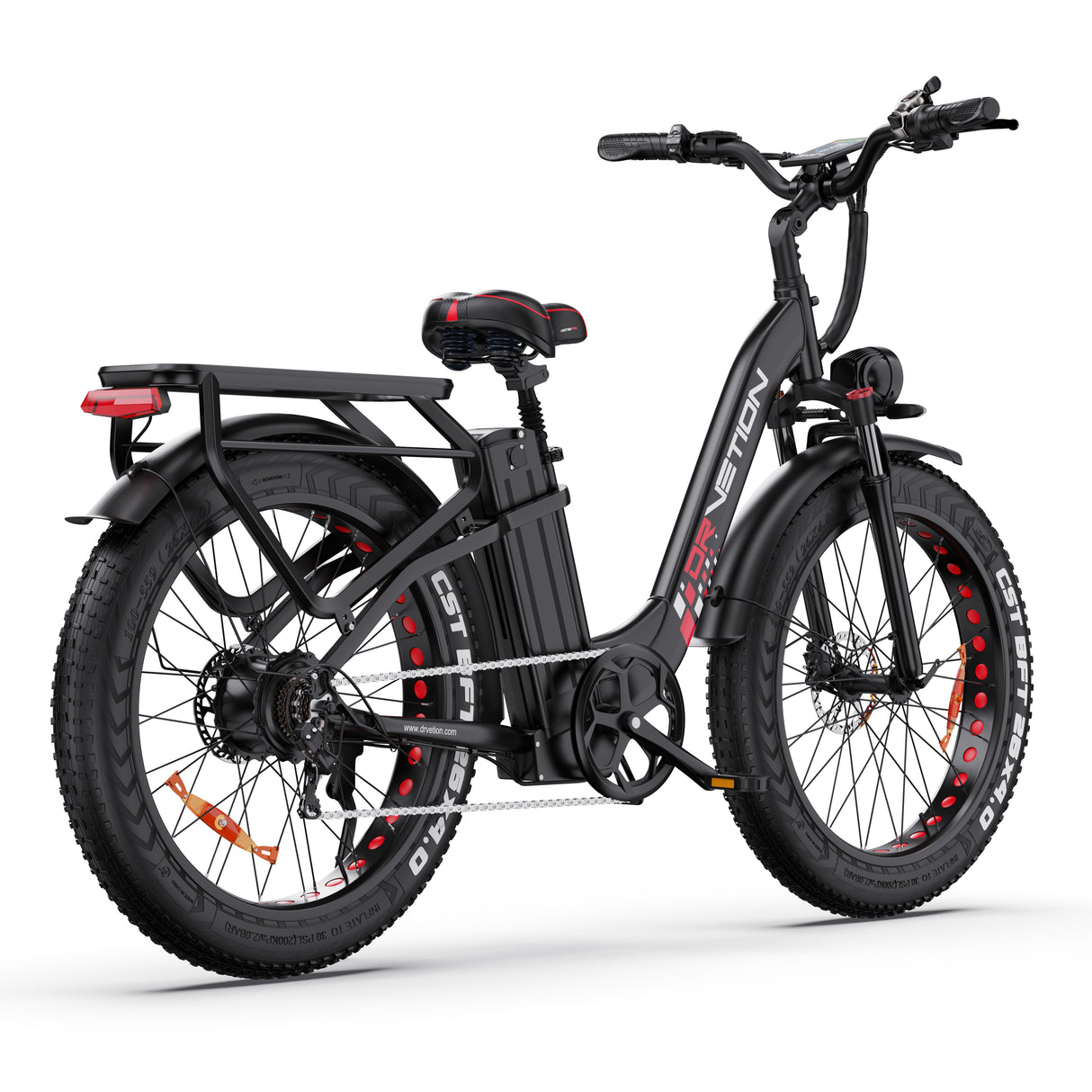 DRVETION CTR26 26" Step-Thru E-Bike 1000W Peak Motor 48V 15AH/20Ah Battery
