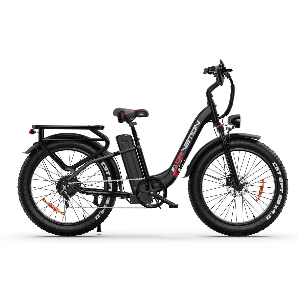 DRVETION CTR26 26" Step-Thru E-Bike 1000W Peak Motor 48V 15AH/20Ah Battery