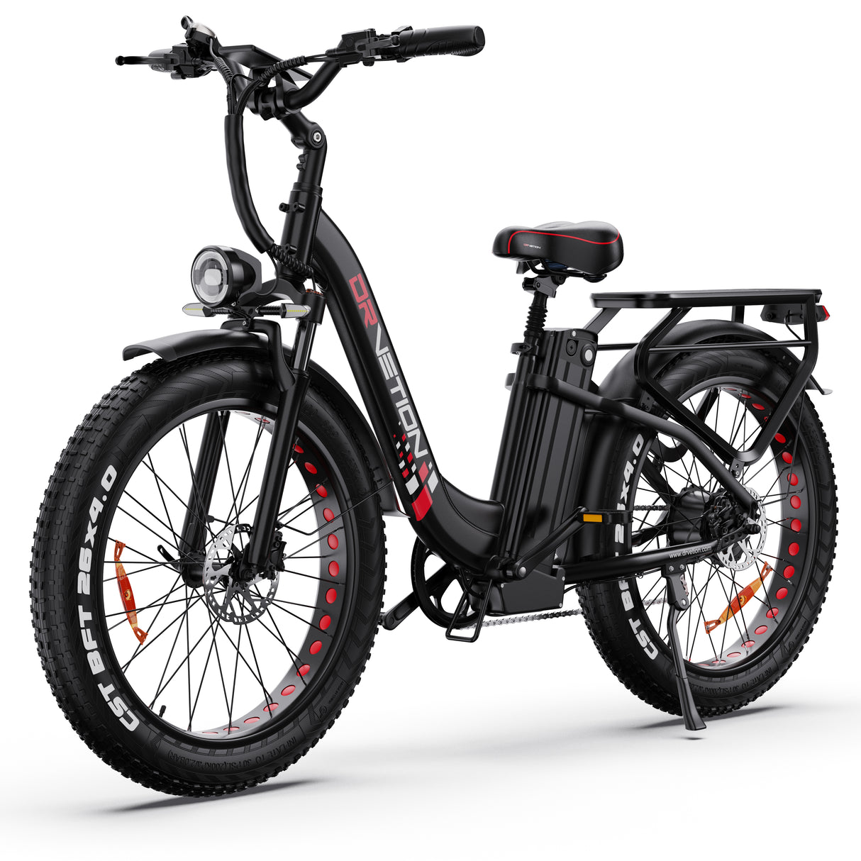 DRVETION CTR26 26" Step-Thru E-Bike 1000W Peak Motor 48V 15AH/20Ah Battery