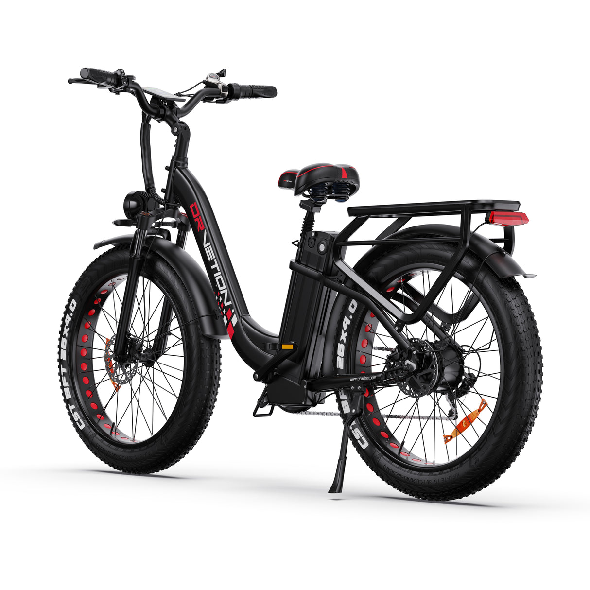 DRVETION CTR26 26" Step-Thru E-Bike 1000W Peak Motor 48V 15AH/20Ah Battery