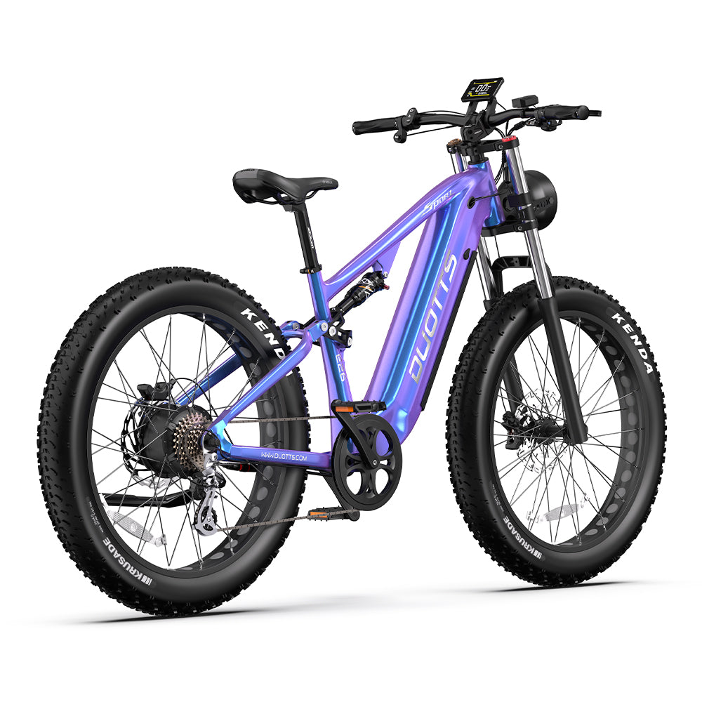 DUOTTS E26 26" Fat Tire Mountain Electric Bike 750W Motor 48V 20Ah Battery