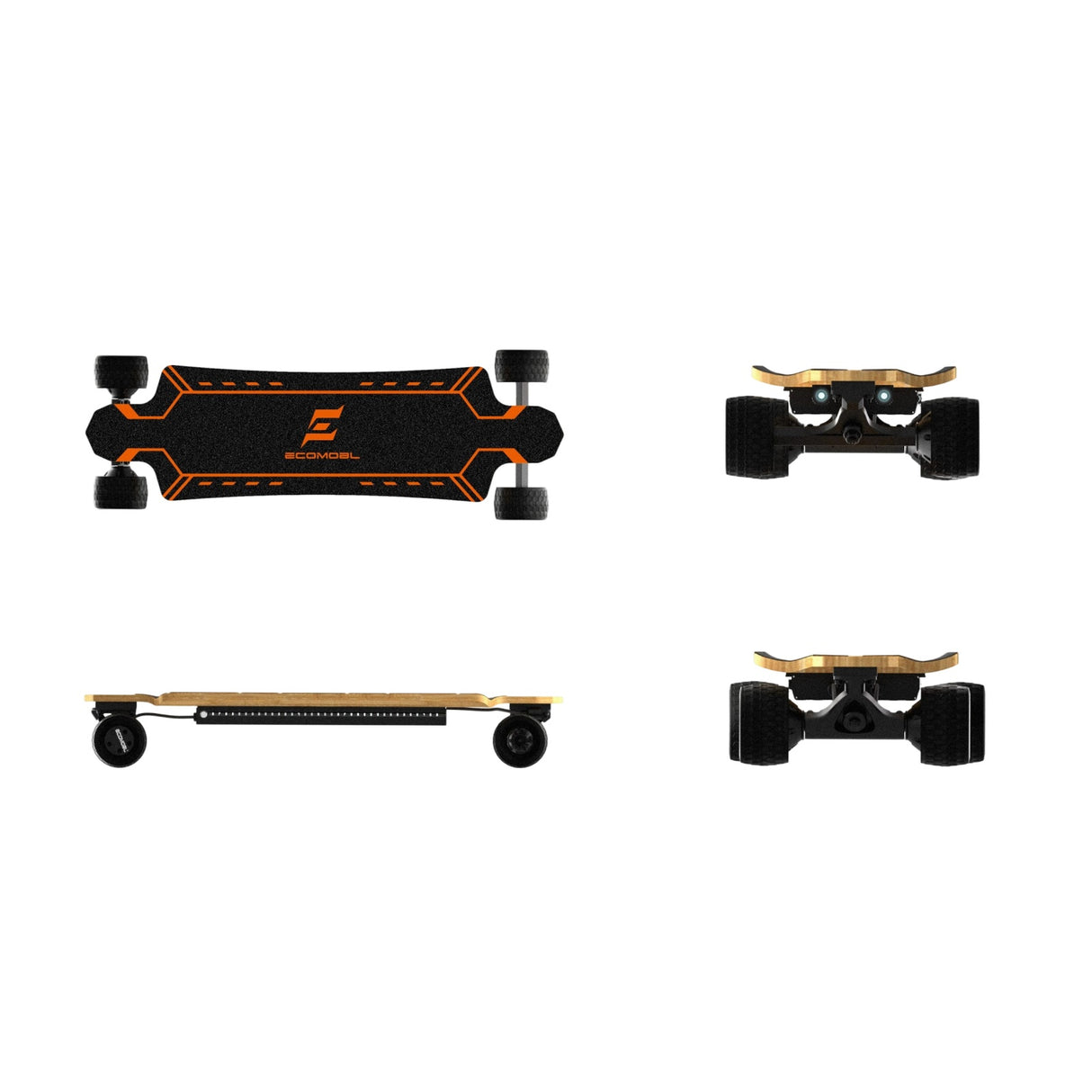 ECOMOBL Walker 2WD Electric Skateboard 2*750W 12Ah Battery