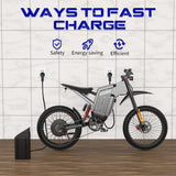 EKXBIKE X21 Max 19" Electric Dirt Bike Dual Hydraulic Shock 3000W Motor 60V 30Ah Battery