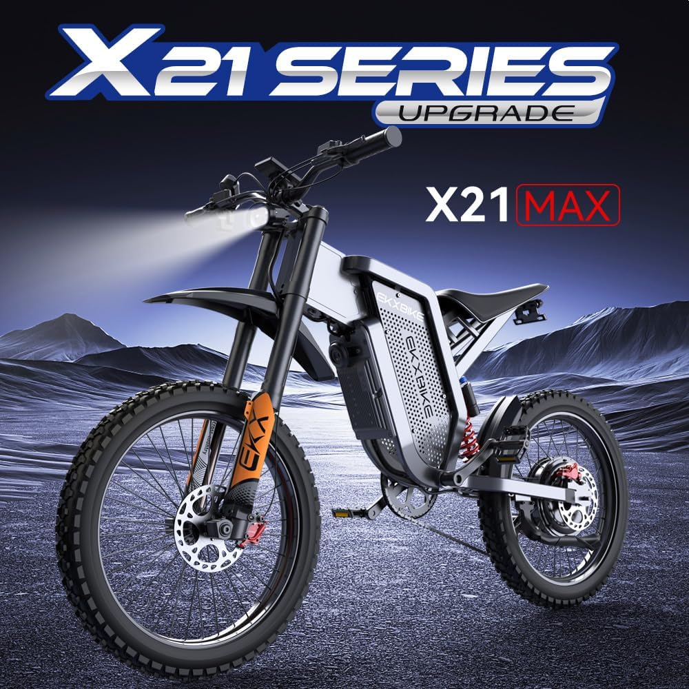 EKXBIKE X21 20" Electric Dirt Bike 2000W Motor 48V 35Ah Battery