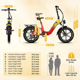 ENFFE EAEF-1 Pro 20" Folding Fat Tire E-Bike 1500W Motor Peak 48V 20Ah Battery