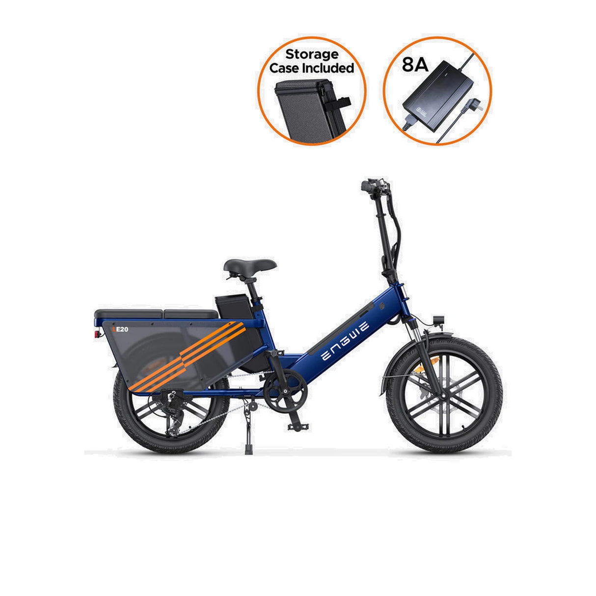 ENGWE LE20 20" Step-Thru Electric Cargo Bike 750W Motor 48V 19.2Ah Battery (Only US)