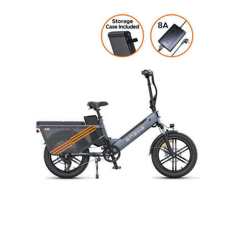 ENGWE LE20 20" Step-Thru Electric Cargo Bike 250W Motor 48V 19.2Ah Battery (Only EU)