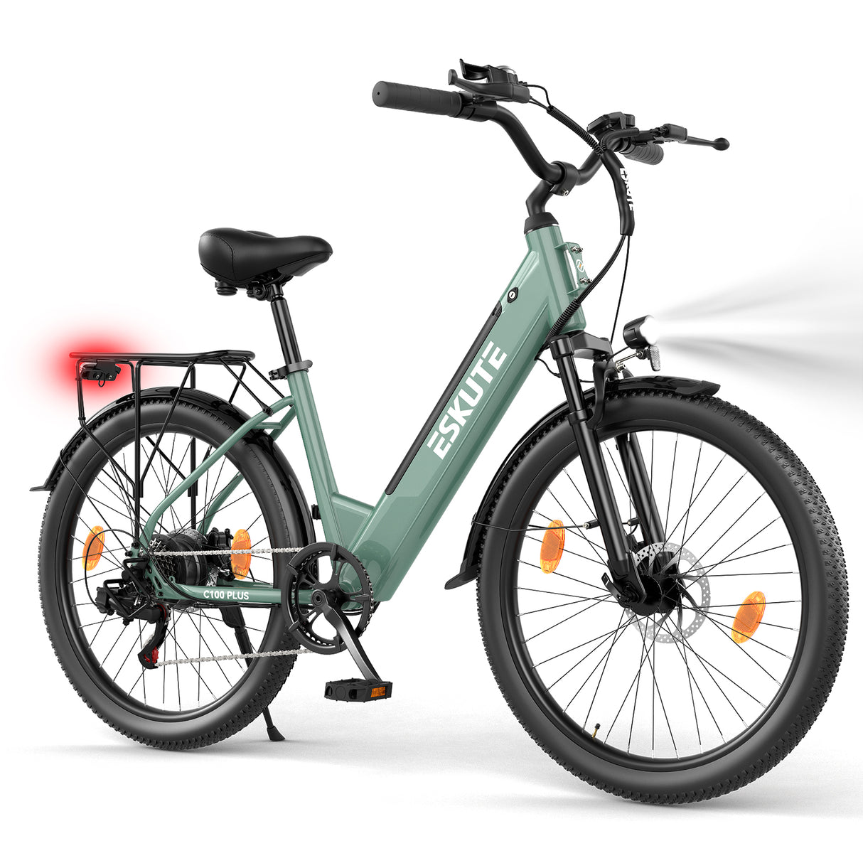 ESKUTE C100 Plus 26" Commuter Electric Bike 250W Motor 36V 13Ah Battery