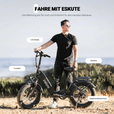 ESKUTE Star 20" Fat Tire Folding Electric Bike 250W Motor 36V 25Ah Battery