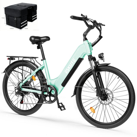 ESKUTE C202 26" Step-Thru E-Bike 250W Motor 48V 17.5Ah Battery