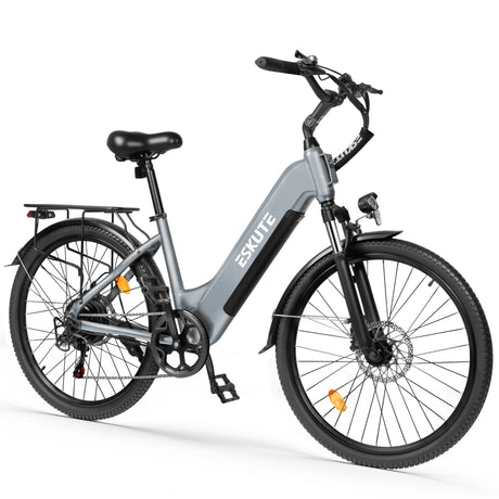 ESKUTE C202 26" Step-Thru E-Bike 250W Motor 48V 17.5Ah Battery