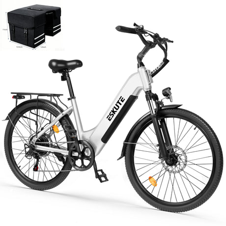 ESKUTE C202 26" Step-Thru E-Bike 250W Motor 48V 17.5Ah Battery