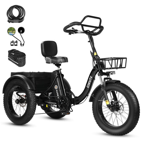 ESKUTE T302 PRO 20" Cargo E-Bike 250W Motor 48V 20.8Ah Battery