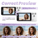 GEMMEE G100 Selfie Monitor with Stand 3000mAh Battery 3.97" Screen for iPhone/Android