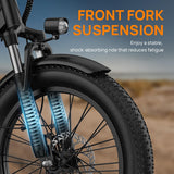 GLEERIDE EC540 20" Electric City Bike Peak 1000W Motor 48V 15Ah Battery