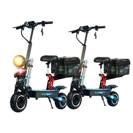 GLEERIDE H7 11" Off-Road Electric Scooter 3000W*2 Dual Motor 60V 30Ah LG Battery