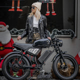 GLEERIDE MIX 66 20" Retro Moped Style Electric Bike 1200W Peak Motors 48V 16Ah Batteries