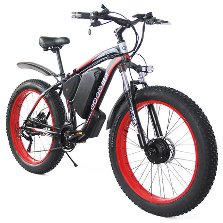 GOGOBEST GF700 26*4'' Fat Tire Electric Mountain Bike 500W Motor 48V 17.5Ah Battery