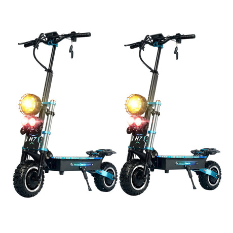 GLEERIDE H7 11" Off-Road Electric Scooter 3000W*2 Dual Motor 60V 30Ah LG Battery