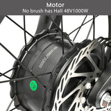 BAOLUJIE DP2033 20" Fat Tire Electric Bike 1500W/2000W Dual Motors 48V 30Ah Battery