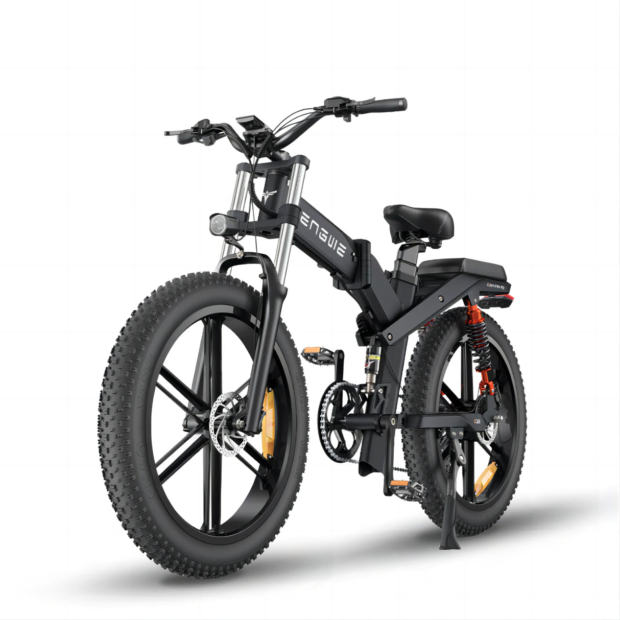ENGWE X26 26 Fat Tire Folding Electric Bike MTB 1200W Peak Motor 48 Gleeride