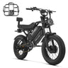 HAPPYRUN G70 Pro 20" Electric Cargo Bike 5000W Peak Dual Motor 48V 15Ah+18Ah Dual Batteries