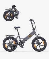 HILLMILES Mile 2 20" Folding E-Bike 250W Motor 36V 13Ah Battery