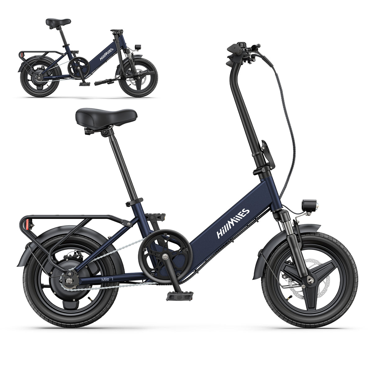 HILLMILES Mile 1 14" Step-through E-bike For Women 250W Motor 36V 10.4Ah Battery