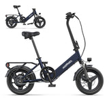 HILLMILES Mile 1 14" Step-through E-bike For Women 250W Motor 36V 10.4Ah Battery