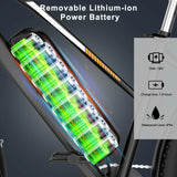 HITWAY BK27M 28" Electric Mountain Bike 500W Motor 36V 15Ah Battery