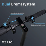 HONEYWHALE M2 Pro Folding Electric Scooter with App Control Bluetooth 500W Peak Motor 36V 7.8Ah Battery
