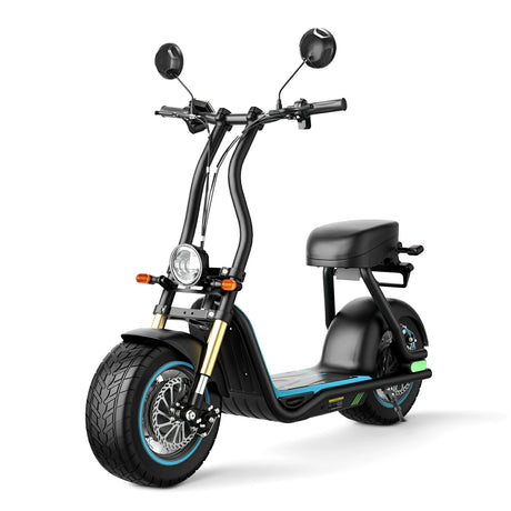 HONEYWHALE M5 MAX 14" Commuter Electric Scooter with Seat 1000W Motor 54.6V 13Ah Battery