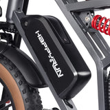 HAPPYRUN Tank G60 20"*4" Fat Tires Electric Bikes Trie Dirt All Terrain 750W 48V 18Ah