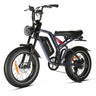 HAPPYRUN Tank G60Pro 20" Fat Tire Off Road Electric Bikes 2000W Peak Motors 48V 25Ah Battery