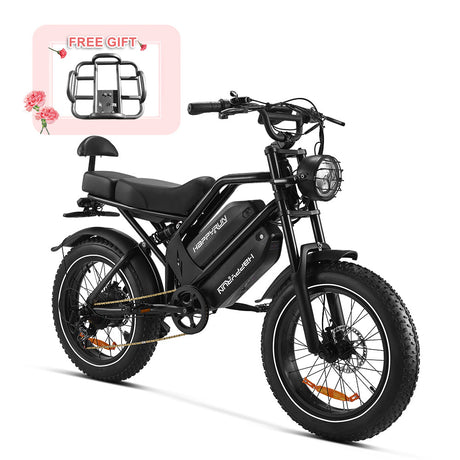 HAPPYRUN G70 20" Electric Cargo Bike with Long Range 2000W Motor Dual 20Ah+18Ah Batteries