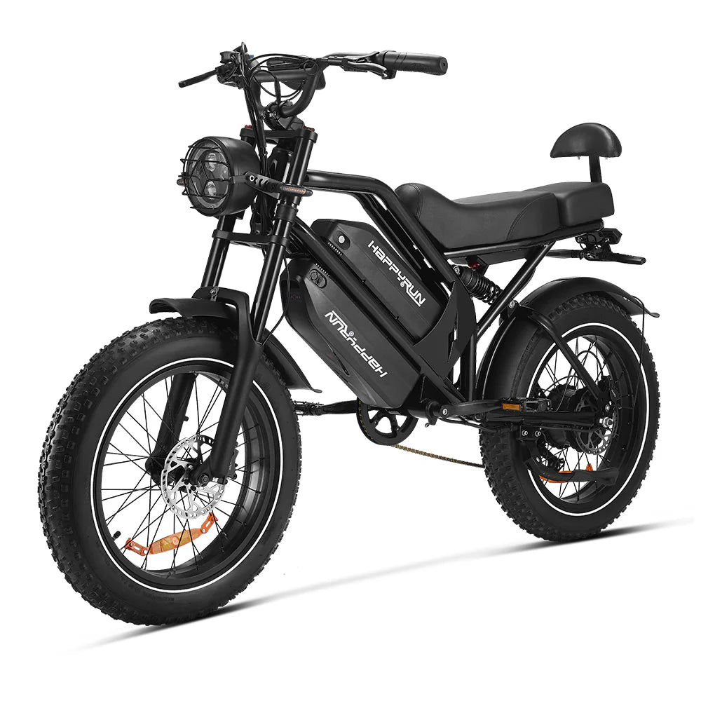 HAPPYRUN G70 20" Electric Cargo Bike with Long Range 2000W Motor Dual 20Ah+18Ah Batteries