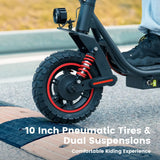 ISCOOTER I10 Pro 10" Folding Commuter Electric Scooter 800W Motor 48V 15Ah Battery