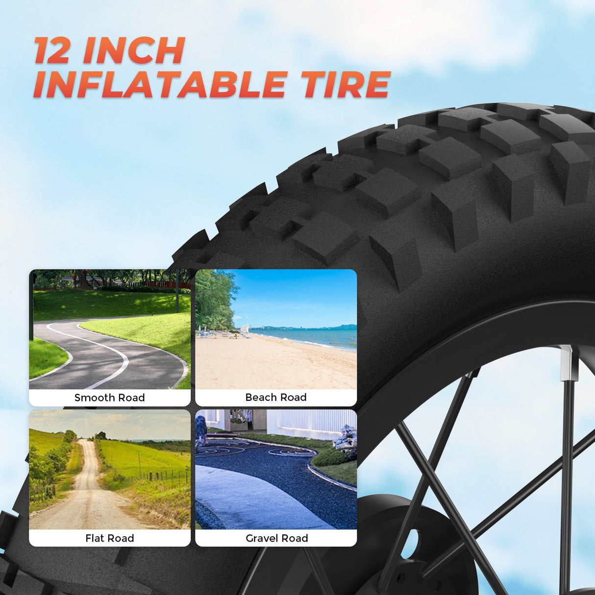 ISINWHEEL A12 12" Electric Dirt Motorbike For Kids 350W Motor 36V 5.2Ah Battery