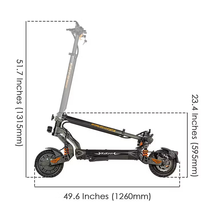KUKIRIN G2 Master 10" Off-Road Electric Scooter 1000W*2 Dual Motors 52V 20.8Ah Battery