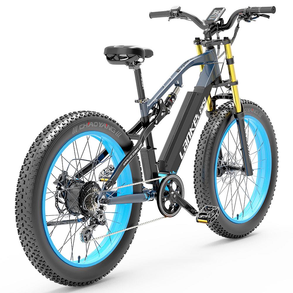 LANKELEISI RV700 gros pneu vélo électrique 16Ah 48V 1000W batterie 26 pouces