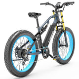 LANKELEISI RV700 gros pneu vélo électrique 16Ah 48V 1000W batterie 26 pouces