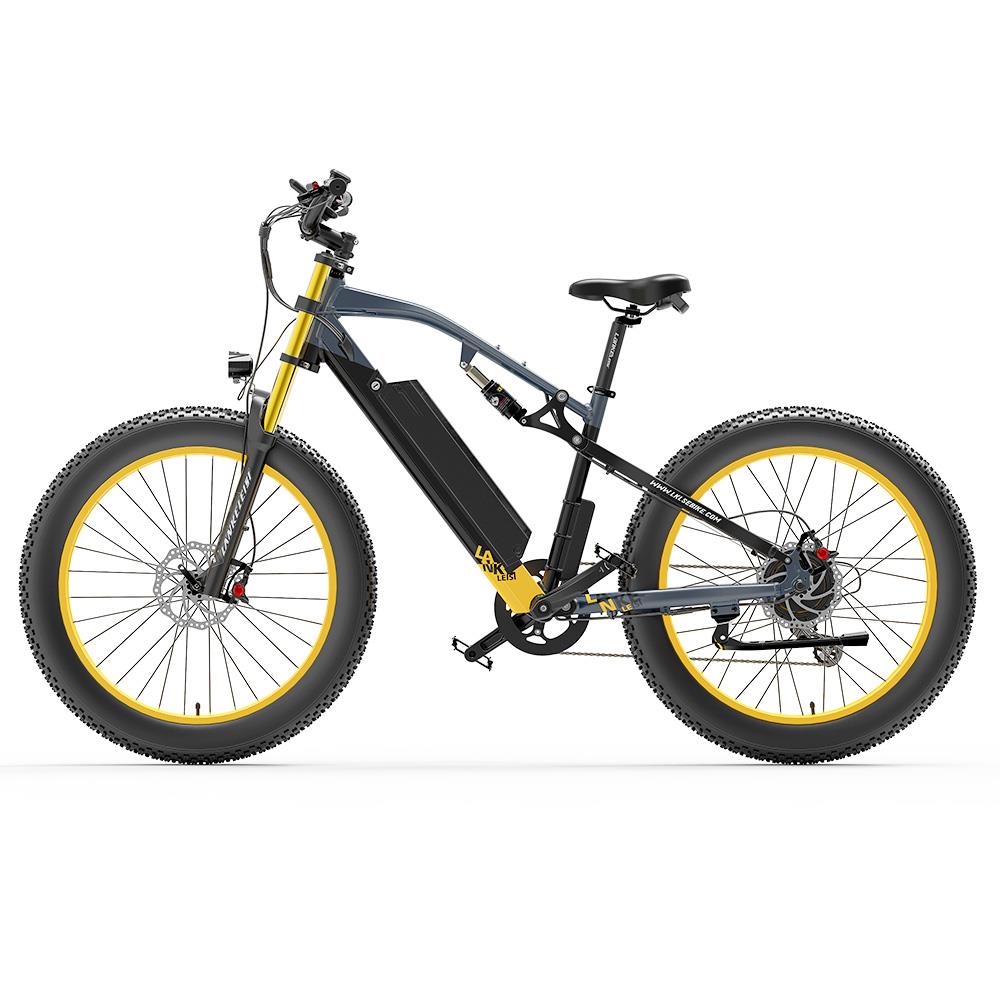 LANKELEISI RV700 gros pneu vélo électrique 16Ah 48V 1000W batterie 26 pouces