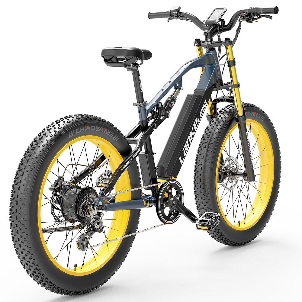 LANKELEISI RV700 gros pneu vélo électrique 16Ah 48V 1000W batterie 26 pouces