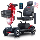 METRO MOBILITY MAX PLUS 9" 4 Wheel Electric Mobility Scooter  300W Motor 24V 20Ah*2  Battery