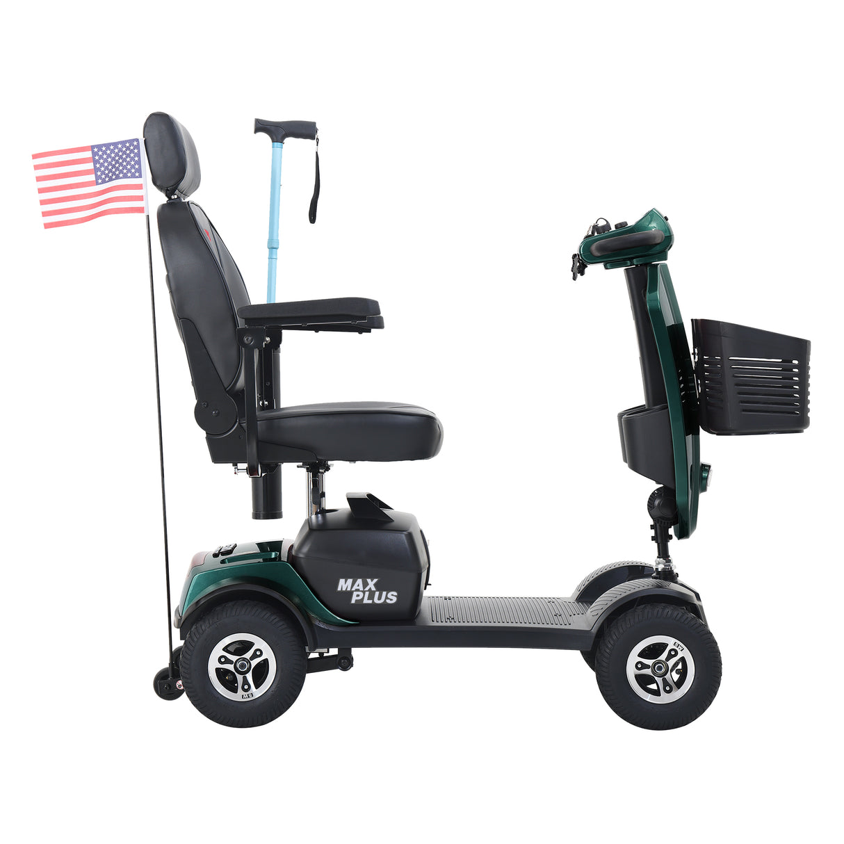 METRO MOBILITY MAX PLUS 9" 4 Wheel Electric Mobility Scooter  300W Motor 24V 20Ah*2  Battery