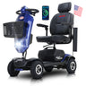 METRO MOBILITY MAX PLUS 9" 4 Wheel Electric Mobility Scooter  300W Motor 24V 20Ah*2  Battery