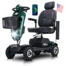 METRO MOBILITY MAX PLUS 9" 4 Wheel Electric Mobility Scooter  300W Motor 24V 20Ah*2  Battery