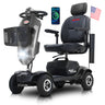 METRO MOBILITY MAX PLUS 9" 4 Wheel Electric Mobility Scooter  300W Motor 24V 20Ah*2  Battery
